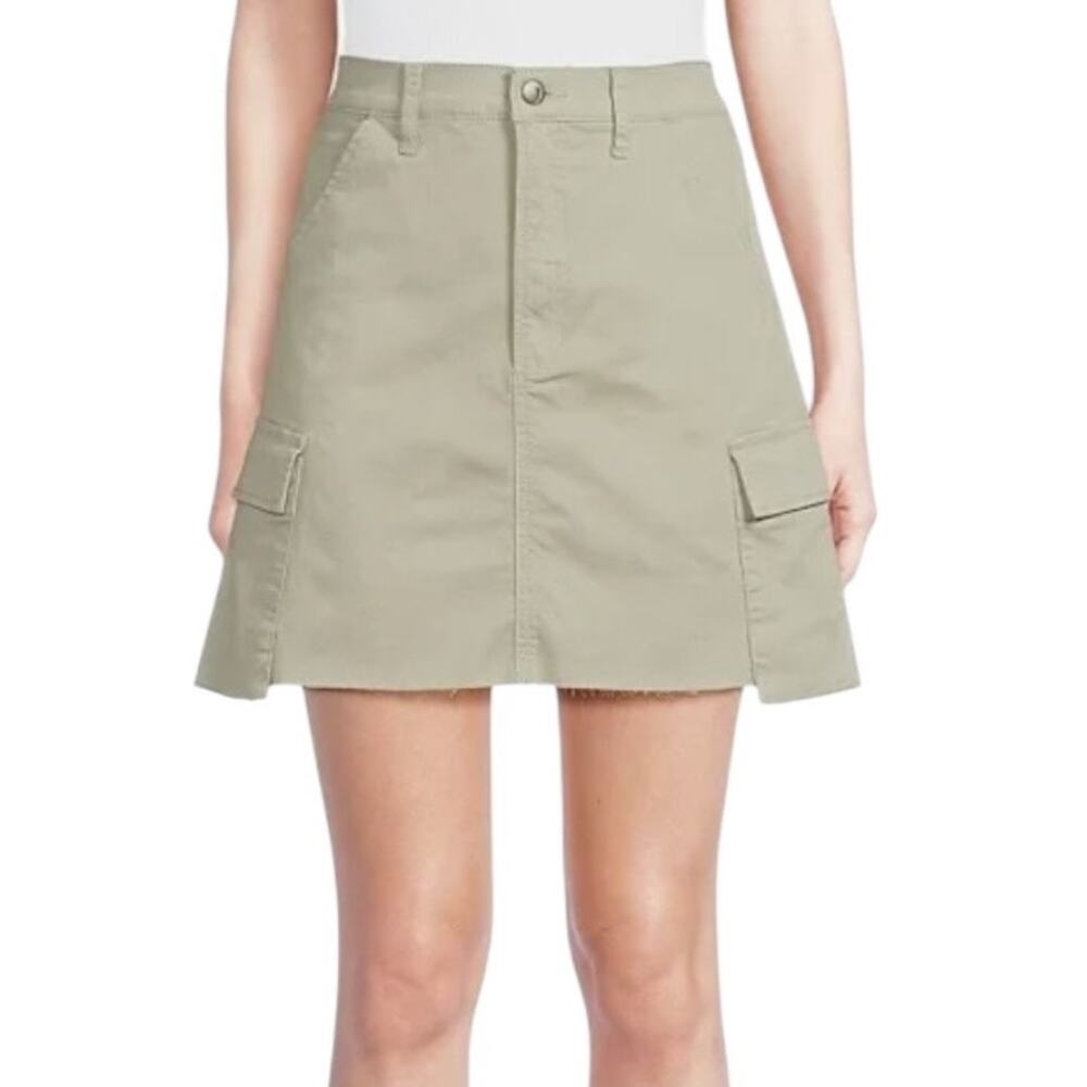 Joe's Jeans skirt A Line Denim cargo light green size 34
